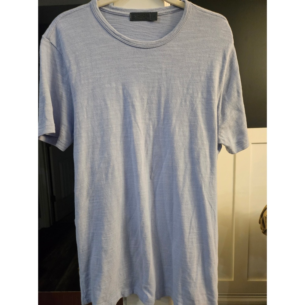 G/FORE Mens Slub Knit Crewneck T-Shirt Light Blue Short Sleeve Size M l
